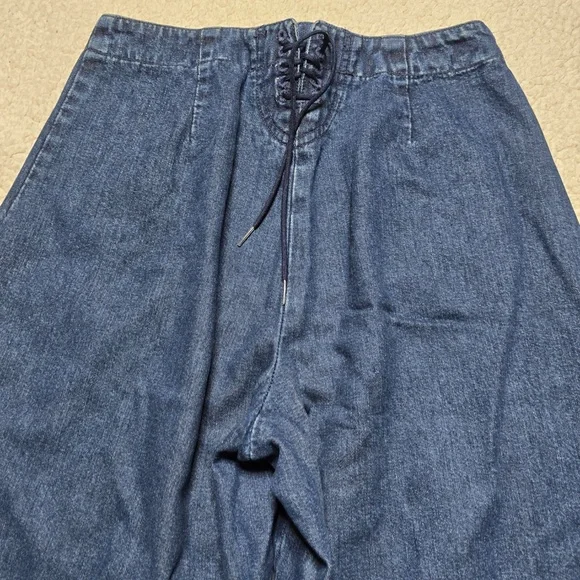 Banana Republic High Waisted Wide Leg Denim Jeans Size 6 - Picture 4 of 14